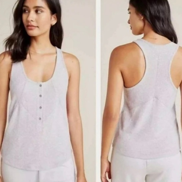 Anthropologie Saturday Sunday Lucie Lilac Tank Top - Picture 2 of 6